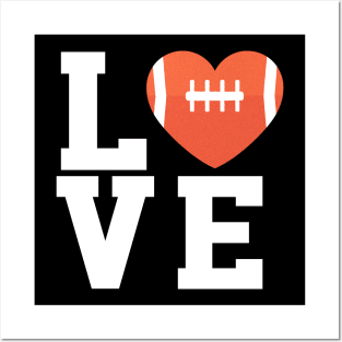 Football Love Posters and Art